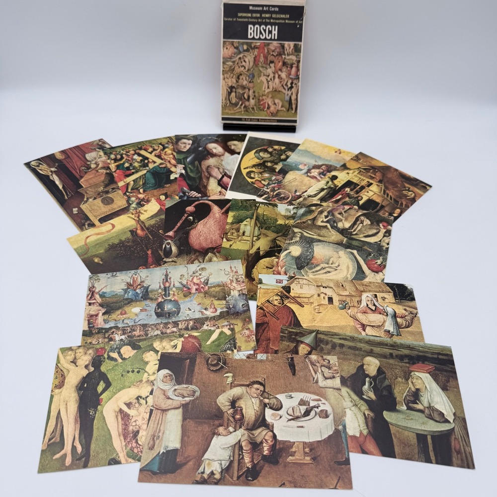 Vintage Bosch Museum Art Cards 15 of 16 Prints Met Museum Set